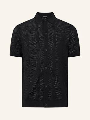Strellson Koszula Z Dzianiny Adrian Slim Fit schwarz