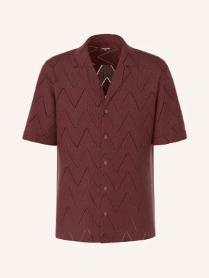 Strellson Koszulka Z Dzianiny Clint Regular Fit rot CIEMNOCZERWONY