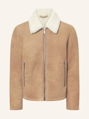 Strellson Kurtka Skórzana beige