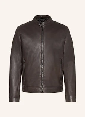 Strellson Kurtka Skórzana Jace Slim braun