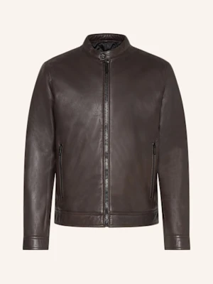 Strellson Kurtka Skórzana Jace Slim braun