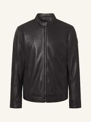 Strellson Kurtka Skórzana Jace Slim schwarz