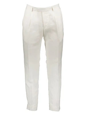 Strellson Lniane spodnie "Stirling" w kolorze białym rozmiar: 54