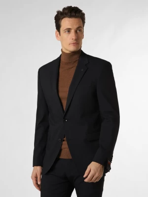 Strellson Męska kurtka modułowa Mężczyźni Slim Fit niebieski jednolity,