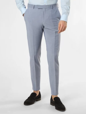 Strellson Męskie spodnie od garnituru modułowego Mężczyźni Slim Fit niebieski marmurkowy,