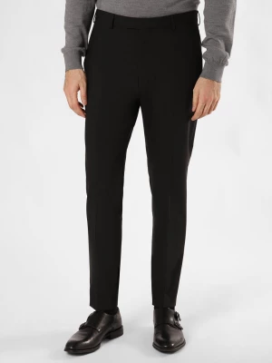 Strellson Męskie spodnie od garnituru modułowego Mężczyźni Slim Fit Sztuczne włókno czarny jednolity,
