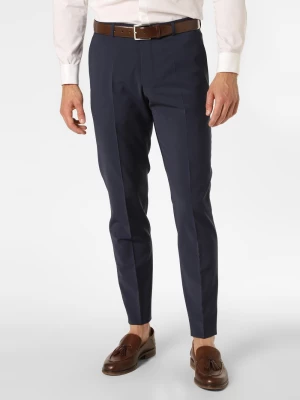 Strellson Męskie spodnie od garnituru modułowego Mężczyźni Super Slim Fit Sztuczne włókno niebieski jednolity,