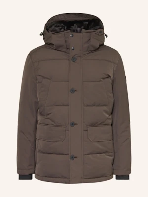 Strellson Parka Plaza 2.0 Ze Sztucznym Futrem braun