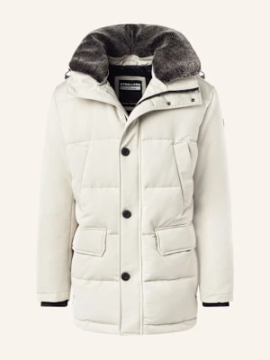 Strellson Parka Plaza 2.0 Ze Sztucznym Futrem weiss