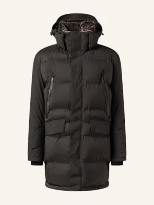 Strellson Płaszcz Pikowany Ambience Z Odpinanym Kapturem schwarz