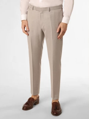 Strellson Spodnie - Kynd3 Mężczyźni Slim Fit beżowy wypukły wzór tkaniny,