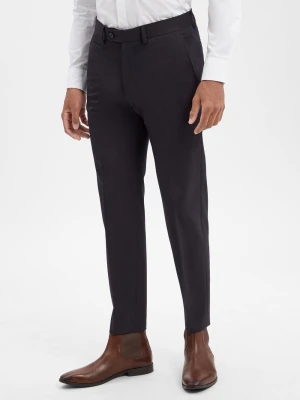 Strellson Spodnie - Maury Mężczyźni Slim Fit Sztuczne włókno lila marmurkowy,