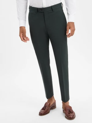 Strellson Spodnie - Maury Mężczyźni Slim Fit Sztuczne włókno zielony marmurkowy,