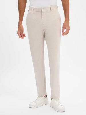 Strellson Spodnie - Tius Mężczyźni Slim Fit beżowy marmurkowy,