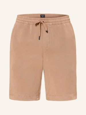 Strellson Szorty Kaji Relaxed Fit Z Lnem braun