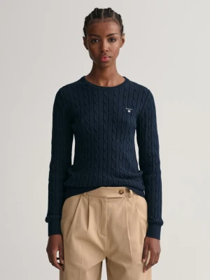 Zdjęcie produktu Stretch Cotton Cable Knit Crew Neck Sweater GANT
