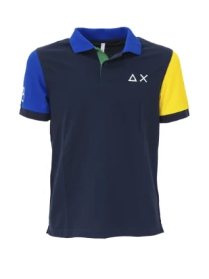 Stretch Polo Fluo Collection A - Granatowy Sun68