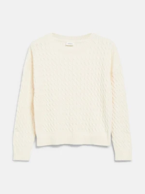 Strickpullover mit Zopfmuster im Loose Fit s.Oliver kremowy