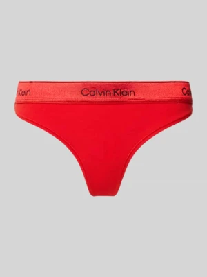 String z elastycznym pasem i detalami z logo Calvin Klein Underwear
