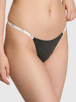 Stringi bawełniane z logo Victoria's Secret