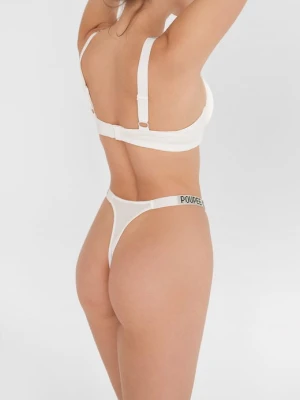 Stringi damskie białe z kryształkami Mon Bijou Secret Poupee Marilyn