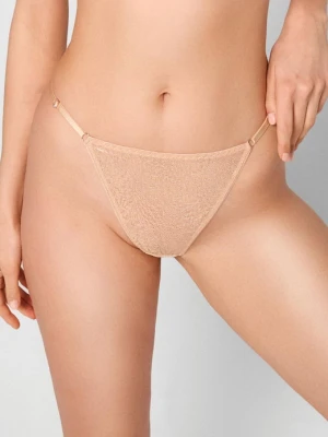 Stringi damskie żakardowe z regulowanymi paseczkami Honey Poupee Marilyn SKIN