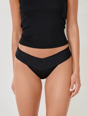 Tangi z brokatowej mikrofibry Etam