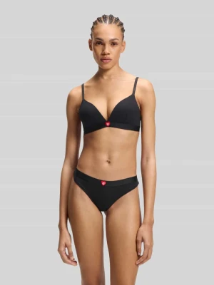 Stringi z detal z logo 'HUGO HEART THONG'