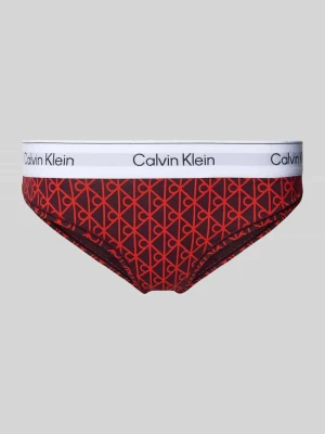 Stringi z elastycznym pasem i detalami z logo Calvin Klein Underwear