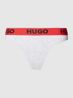 Stringi z elastycznym pasem z logo HUGO