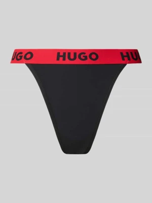 Stringi z elastycznym pasem z logo HUGO