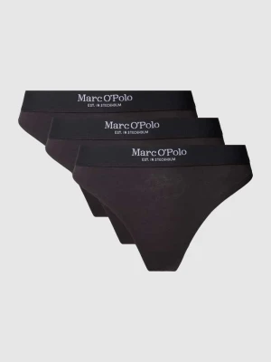 Stringi z elastycznym paskiem z logo w zestawie 3 szt. Marc O'Polo