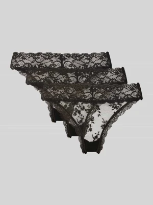 Stringi z koronki w zestawie 3 szt. model ‘LANA LACE’ Dorina