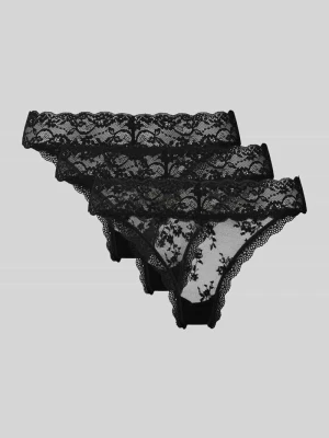 Stringi z koronki w zestawie 3 szt. model ‘LANA LACE’ Dorina