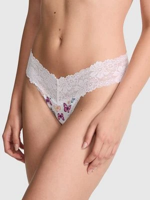 Stringi z koronkowym wykończeniem PINK Wink Victoria's Secret