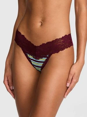 PINK Stringi z koronkowym wykończeniem PINK Wink Victoria's Secret