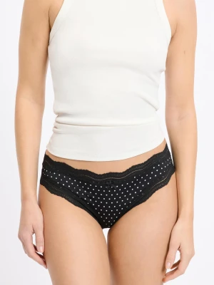 Stringi z koronkowymi brzegami z mikrofibry Etam