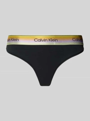 Stringi z mieszanka bawełny Calvin Klein Underwear
