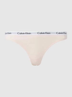 Stringi z mieszanki bawełny i elastanu Calvin Klein Underwear