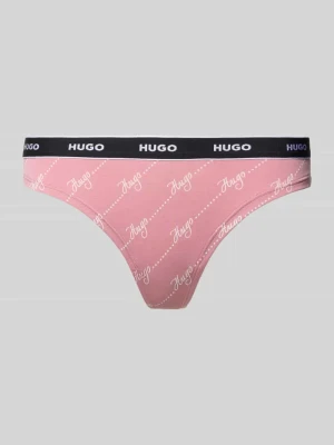 Stringi z mieszanki bawełny model ‘THONG STRIPE PYP’ HUGO