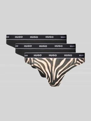 Stringi z mieszanki bawełny w zestawie 3 szt. HUGO