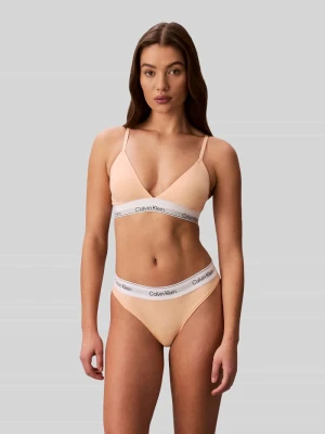 Stringi z mieszanki bawełny z paskiem z logo Calvin Klein Underwear