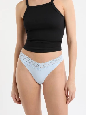 Stringi z mikrofibry i koronki Etam