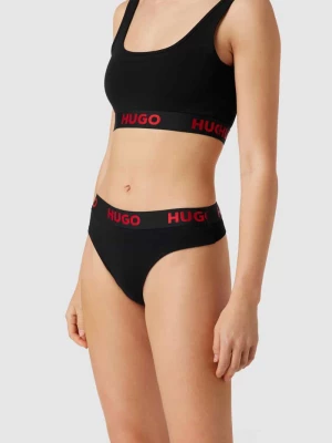 Stringi z paskiem z logo HUGO