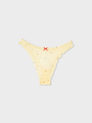 Stringi z tiulu z nadrukiem Etam