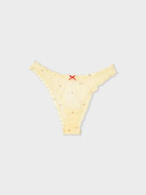 Stringi z tiulu z nadrukiem Etam