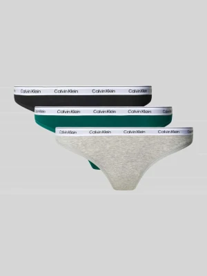 Stringi z wyhaftowanym logo model ‘Modern’ Calvin Klein Underwear