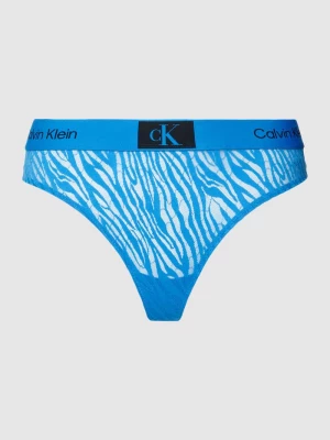 Stringi ze zwierzęcym nadrukiem Calvin Klein Underwear