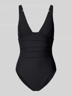 Strój kąpielowy krój slim fit z marszczeniami Jake*s Czarny