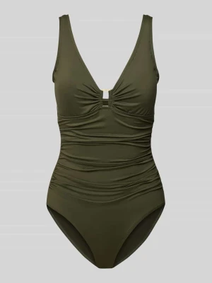 Strój kąpielowy z dekoltem w serek model ‘RING OTS’ Lauren Ralph Lauren
